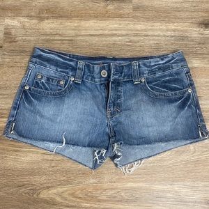 American Eagle Denim Jean Cut Off Shorts Size 6